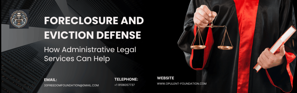 administrative legal services for foreclosure and eviction defense